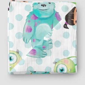 Disney Kids Bib with Blue and Purple Monsters